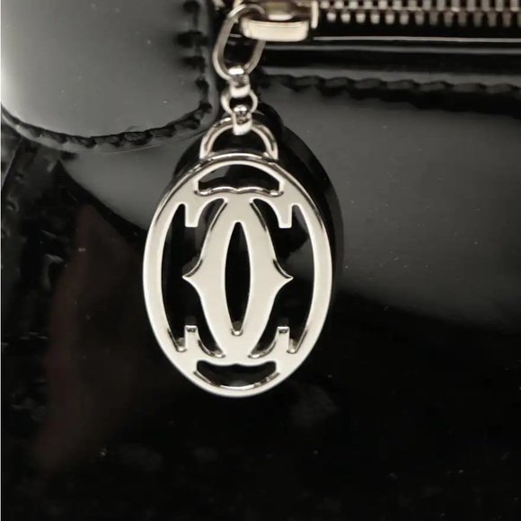 ‼️SOLD‼️Cartier Marcello de Cartier Small Handbag in Black Patent Leather - Picture 8 of 10